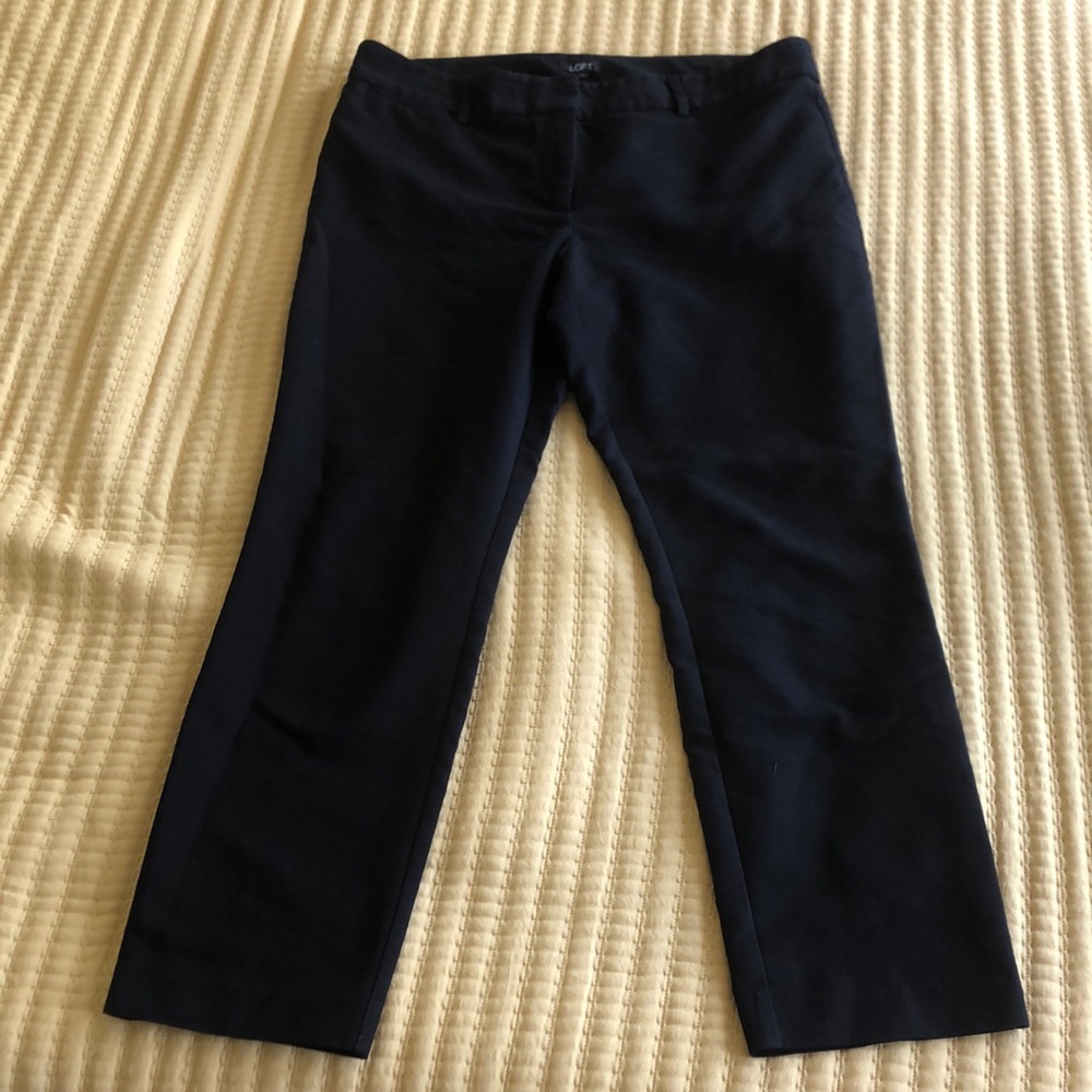 The Loft Black Office Ankle Pants Size 14